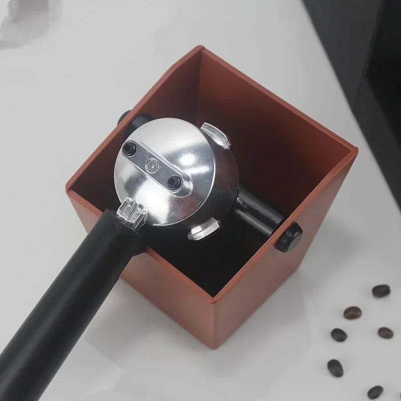UK Espresso anti slip coffee knock box with sturdy handle for easy coffee grounds disposal
