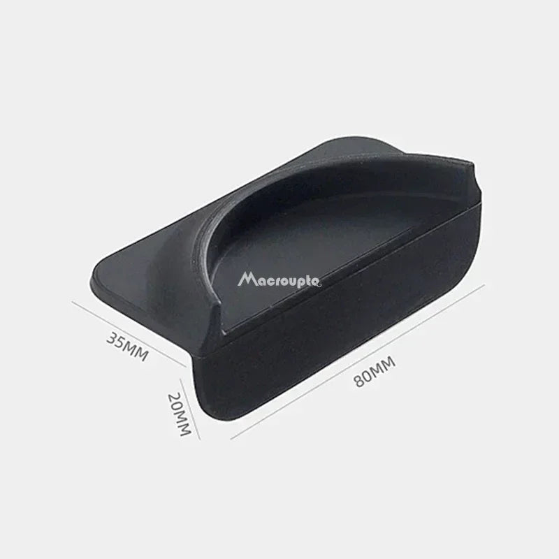 Adjustable espresso distributor in black for precise coffee tamping and consistent extraction