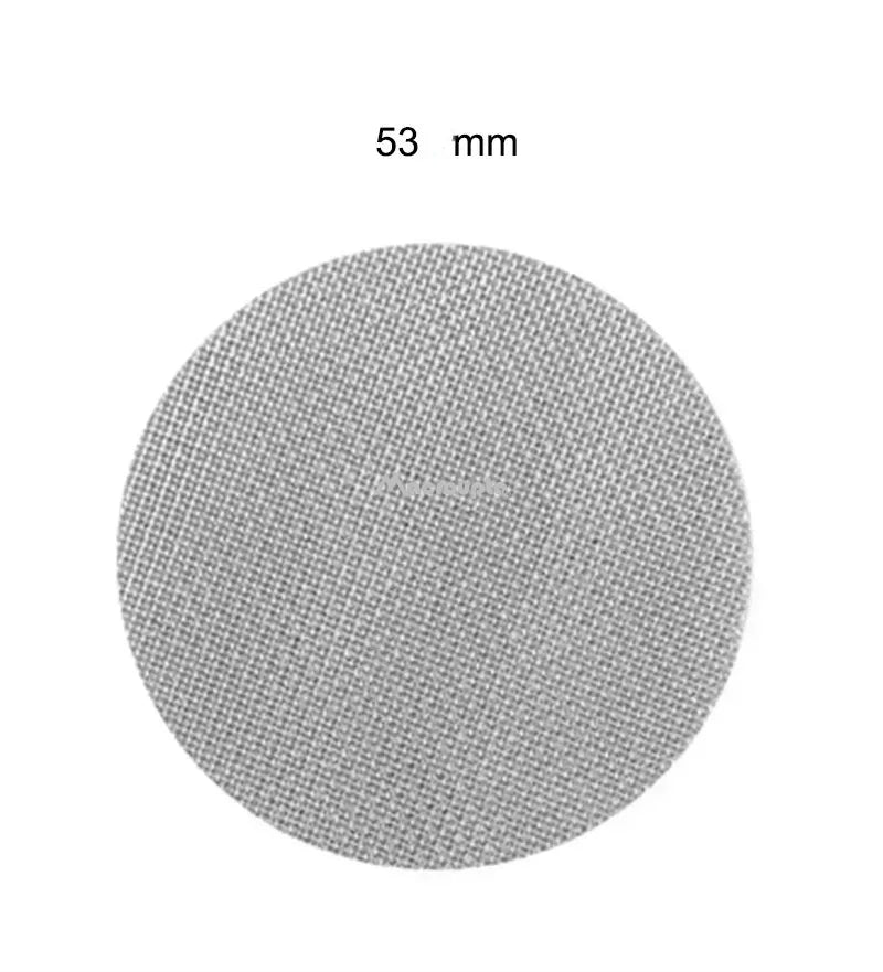 53 mm reusable coffee filter screen made from durable stainless steel for eco-friendly brewing