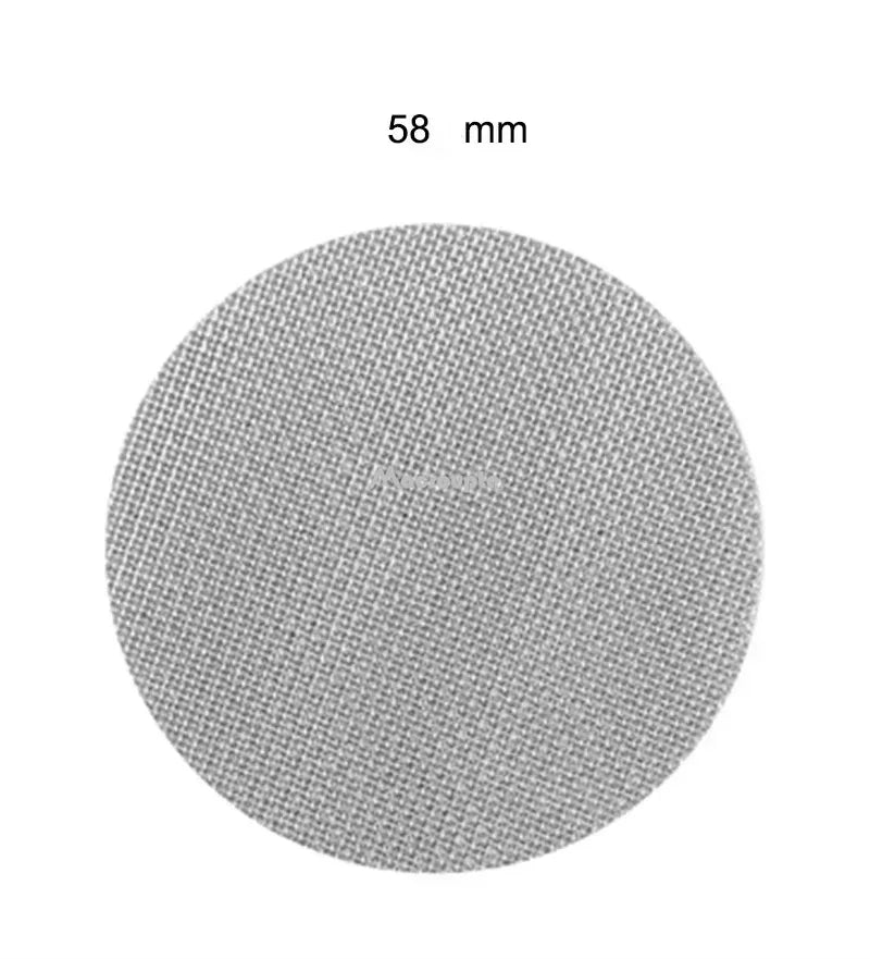 58mm reusable coffee filter screen made of stainless steel for sustainable brewing
