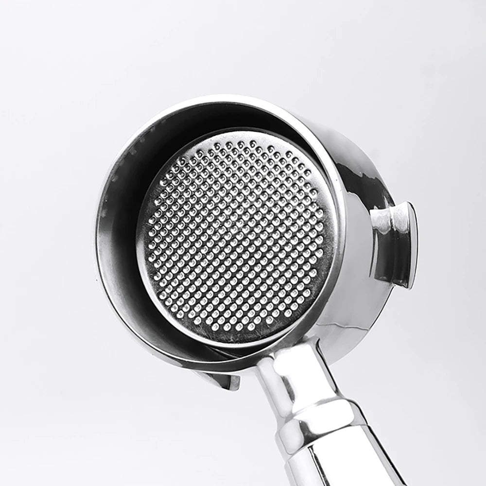 High-quality stainless portafilter for espresso machines, compatible with 51mm 54mm 58mm stainless portafilter sizes